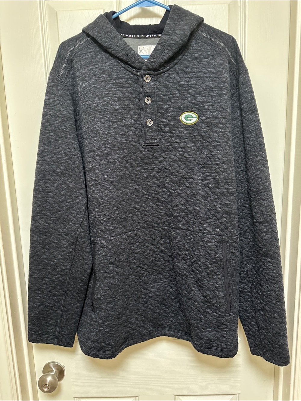 Tommy Bahama Men’s Quilted Green Bay Hoodie